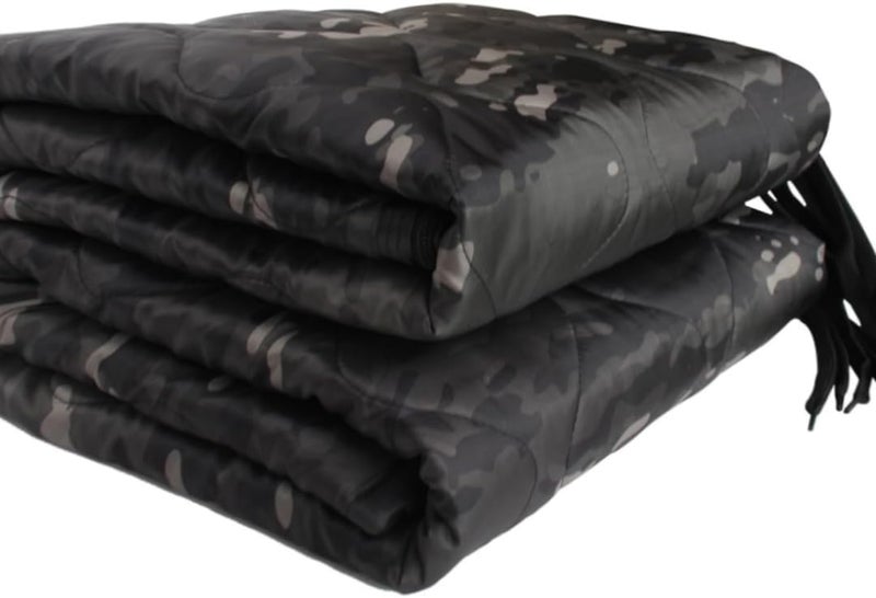 GHILEO Camo Poncho Liner, Army Blanket, Military Sleeping Bag, with A Compression Carrying Bag, for Traveling, Hiking, Camping, Outdoor Survival, Car Blanket - Image 1